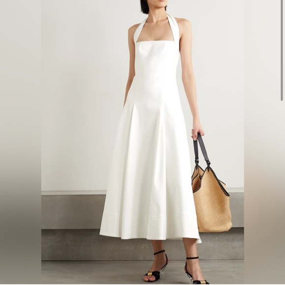 KHAITE White Lalita Dress - Picture 1 of 3